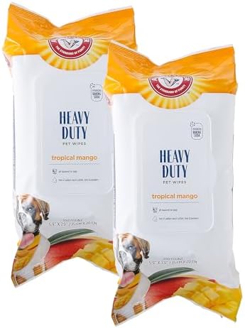 Arm & Hammer Heavy Duty Multipurpose Dog Wipes, Mango Scent, Twin Pack by ArmHammer