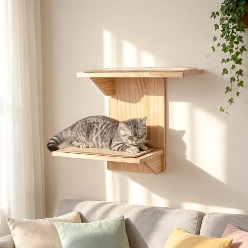 Cat Wall Shelves, Branch Style 2 Platform Cats Walls Furniture. - Image 7