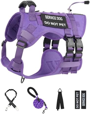 No Pull Tactical Dog Harness for Large Dogs, Service Dog Vest - Image 7
