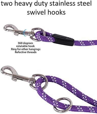 Long Rope Leash for Dog Training 16FT 30FT 50FT 100FT, Reflective Threads Check - Image 4