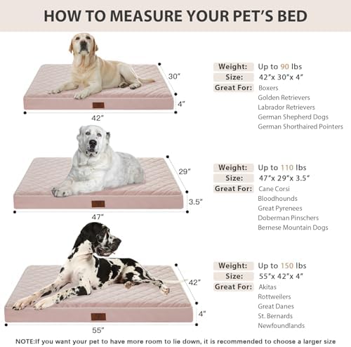 WNPETHOME Orthopedic Waterproof Extra Large Senior Dogs Bed - Image 5