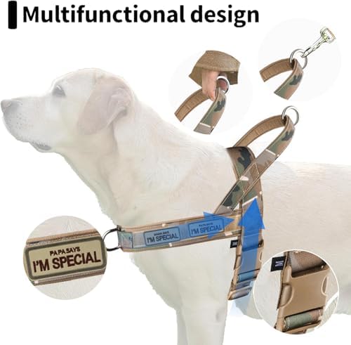 No Pull Dog Harness for Small Medium Large Sized Dogs, Escape Proof Adjustable - Image 3