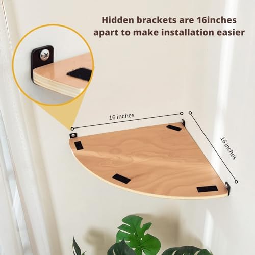 LIORCE Wall Mounted Corner Cat Bed - Image 4