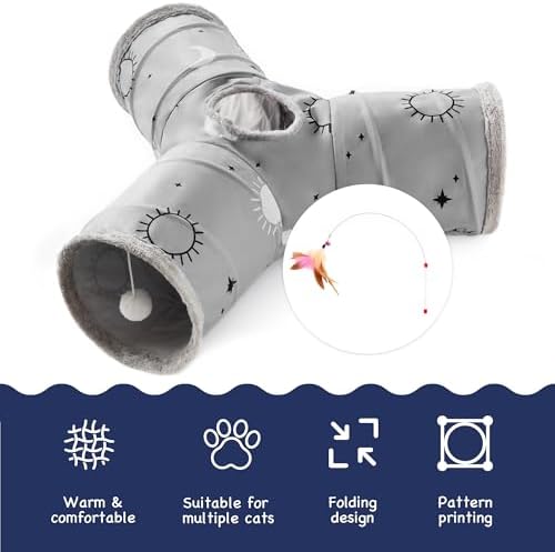 Tempcore Cat Tunnel, 3-Way Collapsible Toy - Image 7