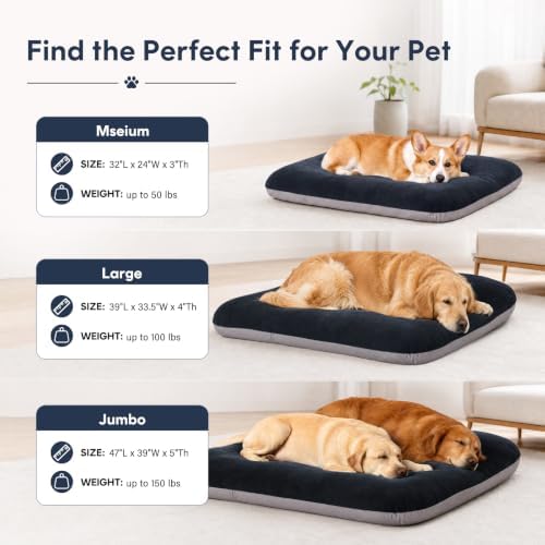 Magic Dog Super Soft Large Dog Bed, 39 Inches Orthopedic Foam Pet Beds - Image 3