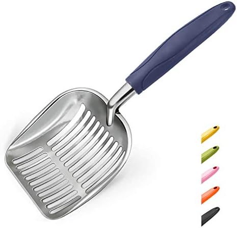 WePet Cat Litter Scoop, Aluminum Alloy Sifter, Kitty Metal Scooper, Deep Shovel - Image 5