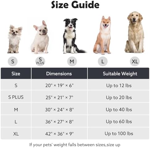 JOEJOY Large Dog Beds Large Sized Dog, Removable Washable Cover Orthopedic Soft - Image 5