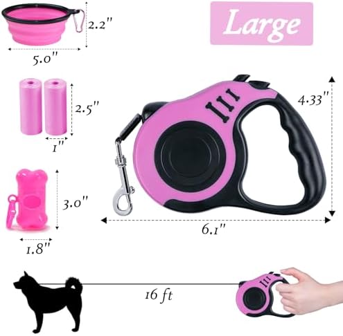 Retractable Dog Leash, 16 FT Dog Leash - Image 2