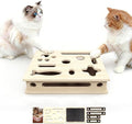 Cat Scratch Puzzle Enrichment Box, Large Solid Wood by Unknown