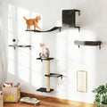 5Pcs Wall Mount Cat Tree & Shelf Furniture by Unknown