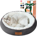 Zerbuger 20in Dark Grey Round Dog Bed Sofa by Zerbuger