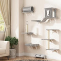 7-in-1 Cat Wall Shelves, Wall Mounted Climber Set by NUNULAB