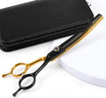 7" Curved Fluffer Dog Grooming Scissors, 43Teeth Piano Shape by Scissors-Haircutting