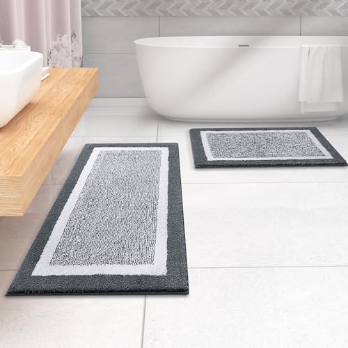 OLANLY Bathroom Runner Rugs 47x24, Long Bath Mats - Image 7