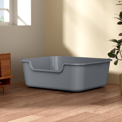 Extra Large Low Entry ABS Cat Litter Box, 1 Pack - Image 5
