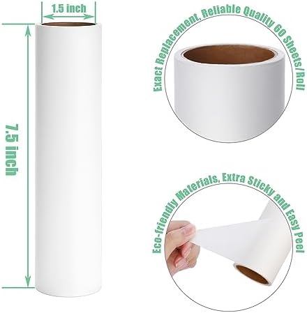 7.5 inch Lint Roller Refills Only, Pet Hair Remover Refills - Image 4