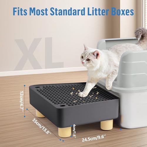 Extra Large Cat Litter Box Step Ramp, Cat's Litter Catcher Mat - Image 2