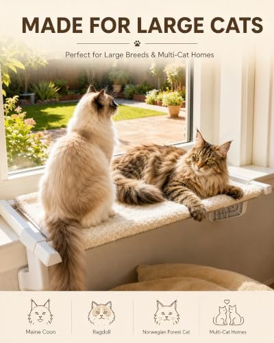 Upgraded Heavy Duty Cat Window Perch - Image 5