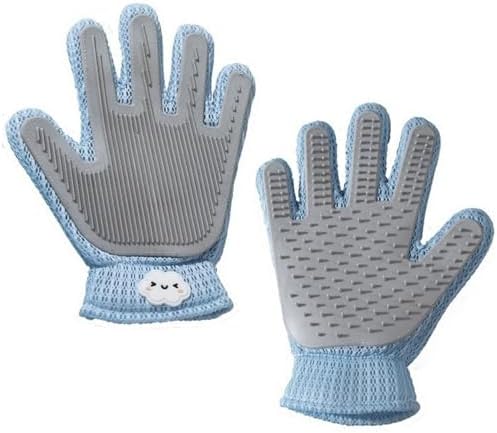 Cat Grooming Gloves, Upgraded 2-in-1 Double-Sided by Unknown