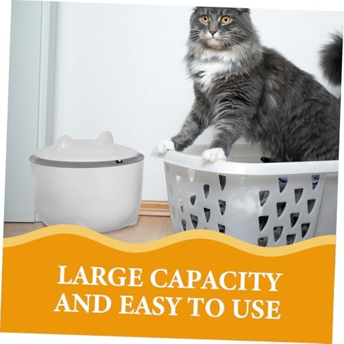 1set Odor-Sealing Cat Litter Disposal Bin Easy One-Button Feature Large - Image 5