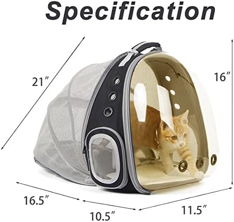 Expandable Backpack to Carry Cat, Fit up to 12 lbs, Space Capsule Astronaut - Image 2