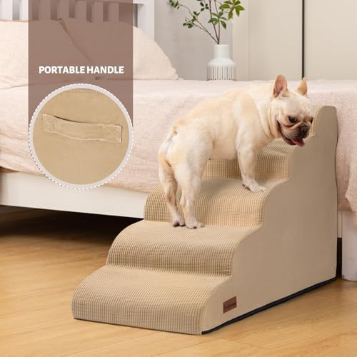 Aodisman Dog Stairs for High Bed, 5-Step Pet Ramp for Small Dogs and Cats - Image 6