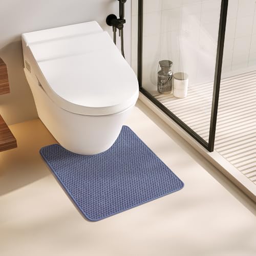 TYUU Toilet Rug, Thin Toilet Rugs U Shaped Washable Non Slip Absorbent Quick by TYUU