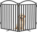 Malier Metal Freestanding Dog Gates, Outdoor Indoor Dog Fences, Extra Wide by Malier