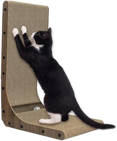 A&E Cage Co L-Shaped Cardboard Cat Scratcher Ramp, 15.7"x11.4"x23.6" by Unknown