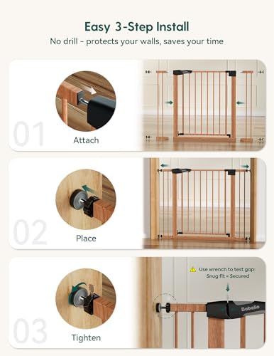Babelio 29-55" Extra Wide Baby Gate, PressGuard P7 - Image 4