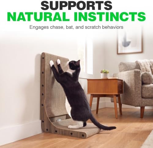 A&E Cage Co L-Shaped Cardboard Cat Scratcher Ramp, 15.7"x11.4"x23.6" - Image 4