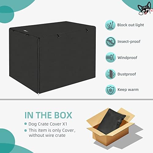 Seiyierr Dog Crate Cover, 36 Inch Dogs Kennel Covers - Image 5