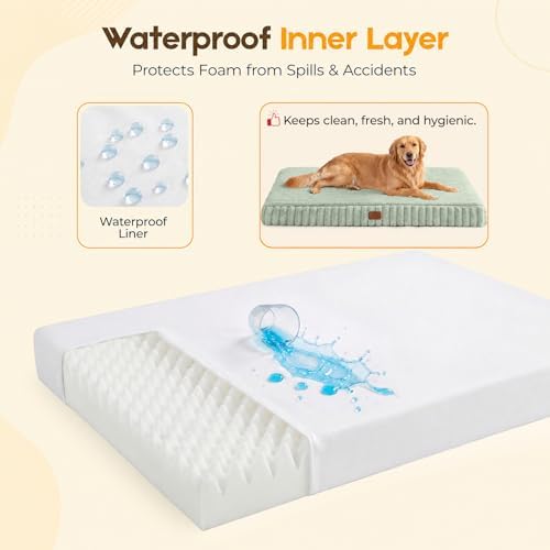 Orthopedic Dog Bed for XL Dog, Waterproof Washable Pet Bed for Crate - Image 5