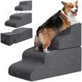 Garnpet Dog Stairs for High Beds, 4-Step Dog Steps for Small Dogs and Cats by Garnpet
