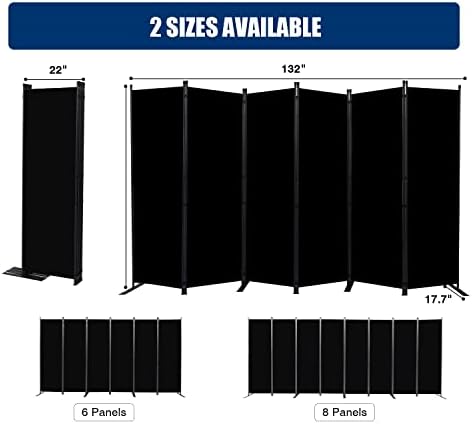 6 Panel Wide Room Divider Wall Screen - Image 5