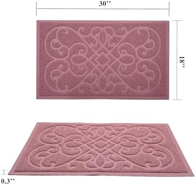 PetLike 2pk 30x18 inch Cat Litter Box Mat, Thick Kitty Litter Trapping Mat - Image 2