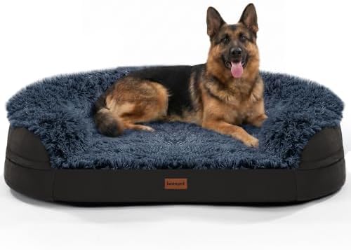 Fluffy Calming Jumbo Orthopedic Dog Beds by iweepet