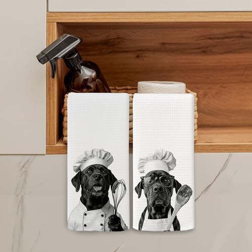 Dog Kitchen Towels Decor Set of 2 - Image 3