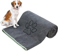 KinHwa Dog Towels for Drying Dogs, Absorbent Microfiber Pet Bath Towel Gray by KinHwa
