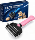 Deshedding Dog Brush，3-in-1 Undercoat Rake by KIVMTAR