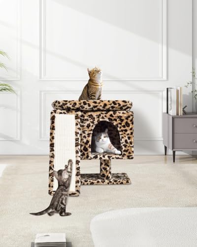 SYANDLVY Small Leopard Print Cat Tree - Image 2