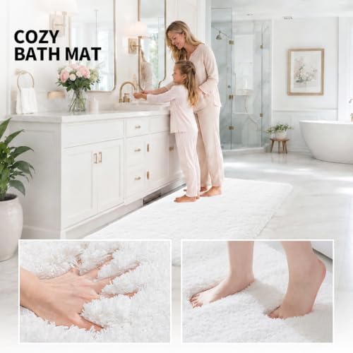 ILANGO Bathroom Rugs 32" × 20", Extra Soft Absorbent Microfiber Bath Rugs - Image 6