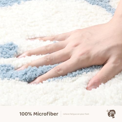 Molesun Cloud Bath Mat 20x31, Soft Absorbent Microfiber Bath Rugs - Image 5