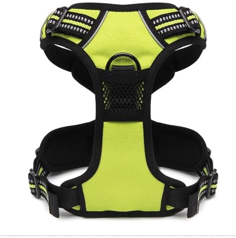 TRUE LOVE Adjustable No-Pull Dog Harness Reflective Vest, Neon Yellow - Image 5