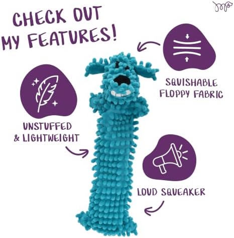 Multipet 12-Inch Floppy Loofa Light Weight No Stuffing Dog Toys - Image 4