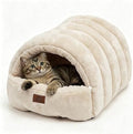 Covered Cat Bed Cave for Indoor Cats, 2-in-1 Enclosed Pet Bed for Small Dogs by Unknown