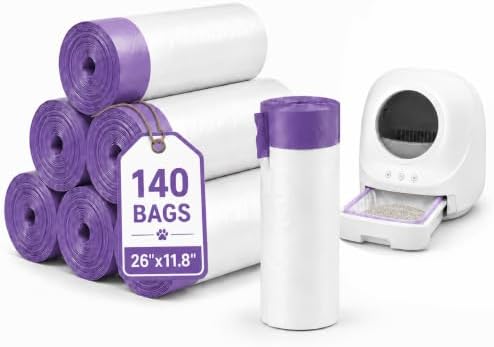 140 Count Automatic Cat Litter Box Bags by Unknown