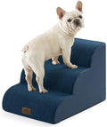 COZY KISS Wide Dog Stairs for Small Dog 15.7" H, 3 Step Pet Ramp for Couch by COZYKISS