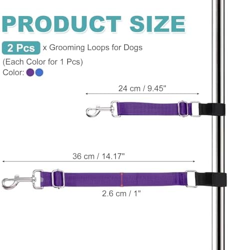 2Pcs Dog Grooming Loop, Adjustable - Image 2