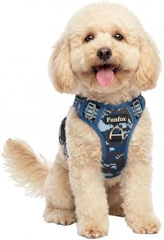 Funfox Dog Harness No Pull, Adjustable Pet Vest Harness, Super Soft Material by MyFUNFOX